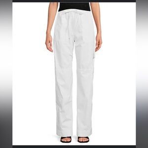 White cargo pants